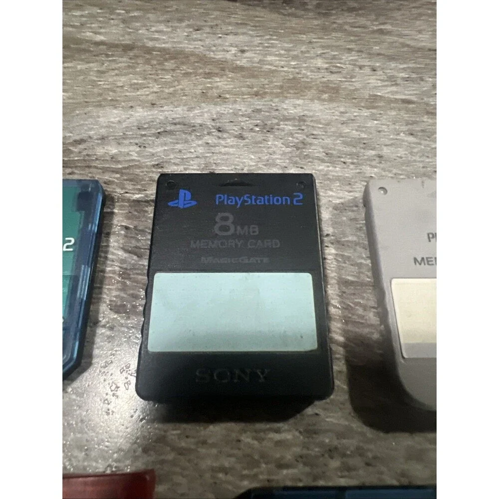 PlayStation 2 Memory Cards Lot Of 5